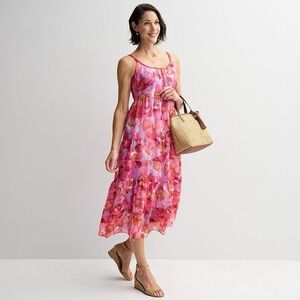 NWT Signature Robbie Bee Tiered Maxi Dress